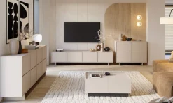 OTTO home Lowboard »Tatami, Modernes griffloses TV-Board, Breit 220,50cm, TV-Schrank« TV-Schrank, TV-Board mit viel Stauraum, push-to-open-Funktion