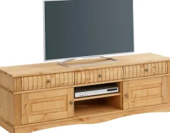 OTTO home Lowboard »Teresa« Maße (B/T/H): 154/37/49 cm,Kommode aus massiver Kiefer, Breite 154 cm