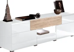 OTTO home Lowboard »Toledo,Breite 159cm, trendige TV-Schrank mit dekorative Fräsungen« TV-Board ohne Beleuchtung, TV-Kommode mit viel Stauraum
