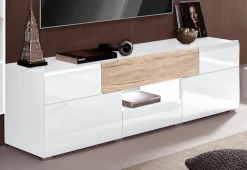 OTTO home Lowboard »Toledo,Breite 159cm, trendige TV-Schrank mit dekorative Fräsungen« TV-Board ohne Beleuchtung, TV-Kommode mit viel Stauraum