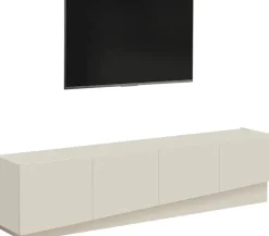 OTTO home Lowboard »VELA, Lowboard, Breite 180 cm, Design mit schrägen Türen,Made in Italy« 1 Stk. tlg. Made in Italy, Maße-B/T/H: 180x35x45, Lowboard, TV-Board, TV-Kommode