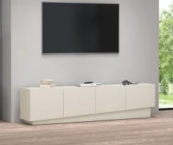 OTTO home Lowboard »VELA, Lowboard, Breite 180 cm, Design mit schrägen Türen,Made in Italy« 1 Stk. tlg. Made in Italy, Maße-B/T/H: 180x35x45, Lowboard, TV-Board, TV-Kommode