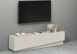 OTTO home Lowboard »VELA, Lowboard, Breite 180 cm, Design mit schrägen Türen,Made in Italy« 1 Stk. tlg. Made in Italy, Maße-B/T/H: 180x35x45, Lowboard, TV-Board, TV-Kommode