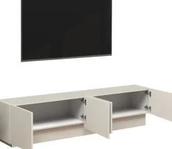 OTTO home Lowboard »VELA, Lowboard, Breite 180 cm, Design mit schrägen Türen,Made in Italy« 1 Stk. tlg. Made in Italy, Maße-B/T/H: 180x35x45, Lowboard, TV-Board, TV-Kommode