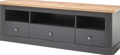 OTTO home Lowboard »Westminster, TV-Unterteil im Landhausstil, Kommode, TV-Schrank« Metallgriffe, viel Stauraum, in 2 Farben & drei Größen erhältlich