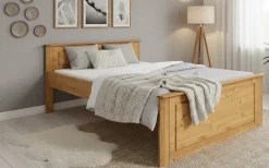 OTTO home Massivholzbett »Hugo, FSC® zertifiziert, Landhausstil, zeitlos und edel« auch als Super Sparset inklusive Schubkästen,Stauraumbett, extra belastbar, Made in EU, viele Breiten