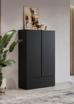 OTTO home Mehrzweckschrank »Cross,Breite 89 cm, Highboard, Universalschrank, Garderobe« Waescheschrank mit viel Stauraum, Einlegeböden verstellbar