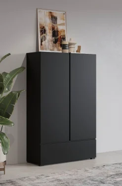 OTTO home Mehrzweckschrank »Cross,Breite 89 cm, Highboard, Universalschrank, Garderobe« Waescheschrank mit viel Stauraum, Einlegeböden verstellbar