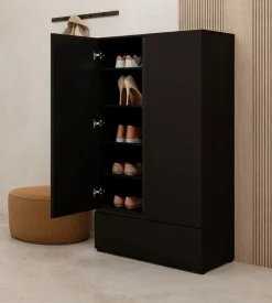 OTTO home Mehrzweckschrank »Cross,Breite 89 cm, Highboard, Universalschrank, Garderobe« Waescheschrank mit viel Stauraum, Einlegeböden verstellbar