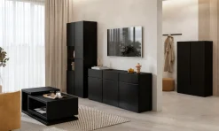 OTTO home Mehrzweckschrank »Cross,Breite 89 cm, Highboard, Universalschrank, Garderobe« Waescheschrank mit viel Stauraum, Einlegeböden verstellbar