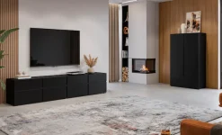 OTTO home Mehrzweckschrank »Cross,Breite 89 cm, Highboard, Universalschrank, Garderobe« Waescheschrank mit viel Stauraum, Einlegeböden verstellbar