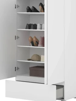 OTTO home Mehrzweckschrank »Metric,Breite 89 cm, Highboard, Universalschrank, Garderobe« Waescheschrank mit viel Stauraum, Einlegeböden verstellbar