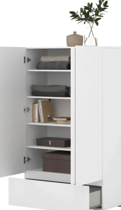 OTTO home Mehrzweckschrank »Metric,Breite 89 cm, Highboard, Universalschrank, Garderobe« Waescheschrank mit viel Stauraum, Einlegeböden verstellbar