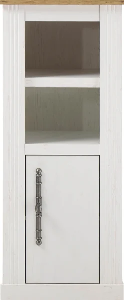 OTTO home Midischrank »WESTMINSTER, Badschrank im Landhausstil, Schrank mit Metallgriffen« in 2 Farben verfügbar, mit offenen Fächern und Stauraum