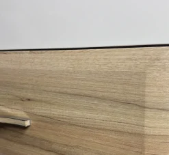 OTTO home Nachtkommode »Gala, beige hochglänzend UV lackiert und melaminbeschichtet, kratzfest« Soft-Close Funktion, Maße: B/T/H 57/41/41cm,mit 2 Schubladen, klassische Rahmenoptik, FSC-zertifiziert