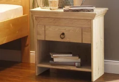 OTTO home Nachtkommode »Indra« Nachttisch mit dekorativen Fräsungen, Breite: 50 cm