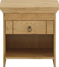 OTTO home Nachtkommode »Indra« Nachttisch mit dekorativen Fräsungen, Breite: 50 cm