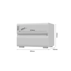 OTTO home Nachtkommode »Invictus, UV lackiert (matt), mit Soft-Close-Funktion, grifflos« Trendfarbe cashmere kombiniert mit Eicheoptik,2 Schubladen, 60/45/45cm (B/T/H), FSC-zertifiziert