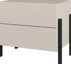OTTO home Nachtkommode »Jukon, Breite 59 cm, moderne Kommode mit zwei Schubladen« Nako mit zwei Schubladen, push to open Funktion