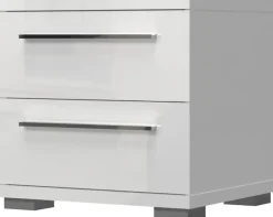 OTTO home Nachtkommode »Piano, Nachttisch aus FSC-zertifiziertem Holzwerkstoff, Made in Europe« 45/40/43 oder 61cm (B/T/H), ideal passend zum Boxspringbett,UV lackiert, hochglänzend, Soft-Close Funktion, 2 oder 3 Schubladen