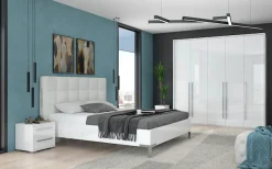 OTTO home Nachtkommode »Piano, Nachttisch aus FSC-zertifiziertem Holzwerkstoff, Made in Europe« 45/40/43 oder 61cm (B/T/H), ideal passend zum Boxspringbett,UV lackiert, hochglänzend, Soft-Close Funktion, 2 oder 3 Schubladen