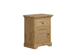 OTTO home Nachtkommode »Rauna, Landhausstil, edles Design mit Lamellen und Kassetten, 2 Farben« B/H/T56/69/39cm,FSC® zertifiziertes Kieferholz, massive Qualität mit viel Stauraum