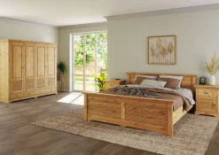 OTTO home Nachtkommode »Rauna, Landhausstil, edles Design mit Lamellen und Kassetten, 2 Farben« B/H/T56/69/39cm,FSC® zertifiziertes Kieferholz, massive Qualität mit viel Stauraum