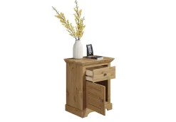 OTTO home Nachtkommode »Rauna, Landhausstil, edles Design mit Lamellen und Kassetten, 2 Farben« B/H/T56/69/39cm,FSC® zertifiziertes Kieferholz, massive Qualität mit viel Stauraum