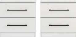 OTTO home Nachtkommode »Sylt Schlafzimmerschrank Garderobe Schrank hochglanz« Spar-Set, modernes Hochglanz Nachtschrank Set (2 Stück) Stilvolles Design, 2 Stk. tlg. Nachttisch Bestseller Beistelltisch Kommode