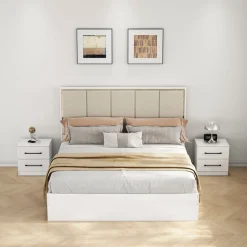 OTTO home Nachtkommode »Sylt Schlafzimmerschrank Garderobe Schrank hochglanz« Spar-Set, modernes Hochglanz Nachtschrank Set (2 Stück) Stilvolles Design, 2 Stk. tlg. Nachttisch Bestseller Beistelltisch Kommode
