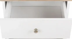 OTTO home Nachtkonsole »Binz« mit einem schönen Metall Knopfgriff, Breite 45 cm