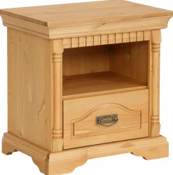 OTTO home Nachtkonsole »Graz« aus massiver Kiefer, mit aufwendigen Details, Breite: 55 cm