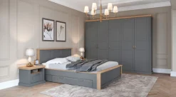 OTTO home Nachtkonsole »Tara, im klassischen Landhausstil, FSC-zertifiziert« 1 offenes Fach und 1 Schublade mit Metallgriff, Soft-Close-Funktion,lackiert mit wasserbasiertem UV-Lack, 62x43x52cm (BxHxT)