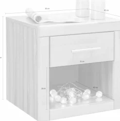 OTTO home Nachtkonsole »Triest« 1 mit Schublade, Breite 45 cm