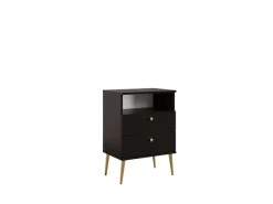 OTTO home Nachttisch »Elyriia Nachtkommode mit 2 Schubladen und Fach, Premium-Qualität« mit viel Stauraum, modernes Design, pflegeleicht und robust