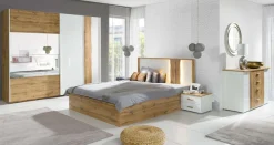 OTTO home Nachttisch »Nachttische Fabellaa (2 Stücke), BxTxH 46,4x40,8x35 cm« Set, 2 Stücke,Nachttische (SET) mit 2 Schubladen