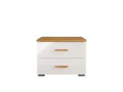 OTTO home Nachttisch »Nachttische Fabellaa (2 Stücke), BxTxH 46,4x40,8x35 cm« Set, 2 Stücke,Nachttische (SET) mit 2 Schubladen