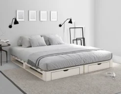 OTTO home Palettenbett »"ALASCO "Mit Schublade« zertifiziertes Massivholz, erweiterbar zum Doppel- oder Familienbett