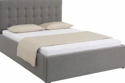 OTTO home Polsterbett »Hamar, Knopfsteppung im Kopfteil, bis 250 KG belastbar« 3 Breiten: 100cm/ 140cm/ 180cm,in verschiedenen Größen und Stoffen und Farben