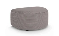 OTTO home Polsterhocker »ADELLA passed zur Serie, Maße B/T/H: 92/69/43 cm« Hocker mit Wellenunterfederung, runde Form, auch in Cord