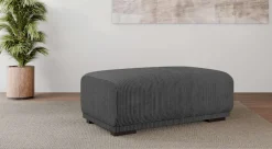OTTO home Polsterhocker »BORNHOLM, großer Hocker passend zur Serie, Maße B/T/H: 122/72/46 cm« mit Wellenfederung, in hochwertiger Verarbeitung
