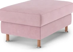 OTTO home Polsterhocker »Calypso« Holzfuesse mit Metallteller