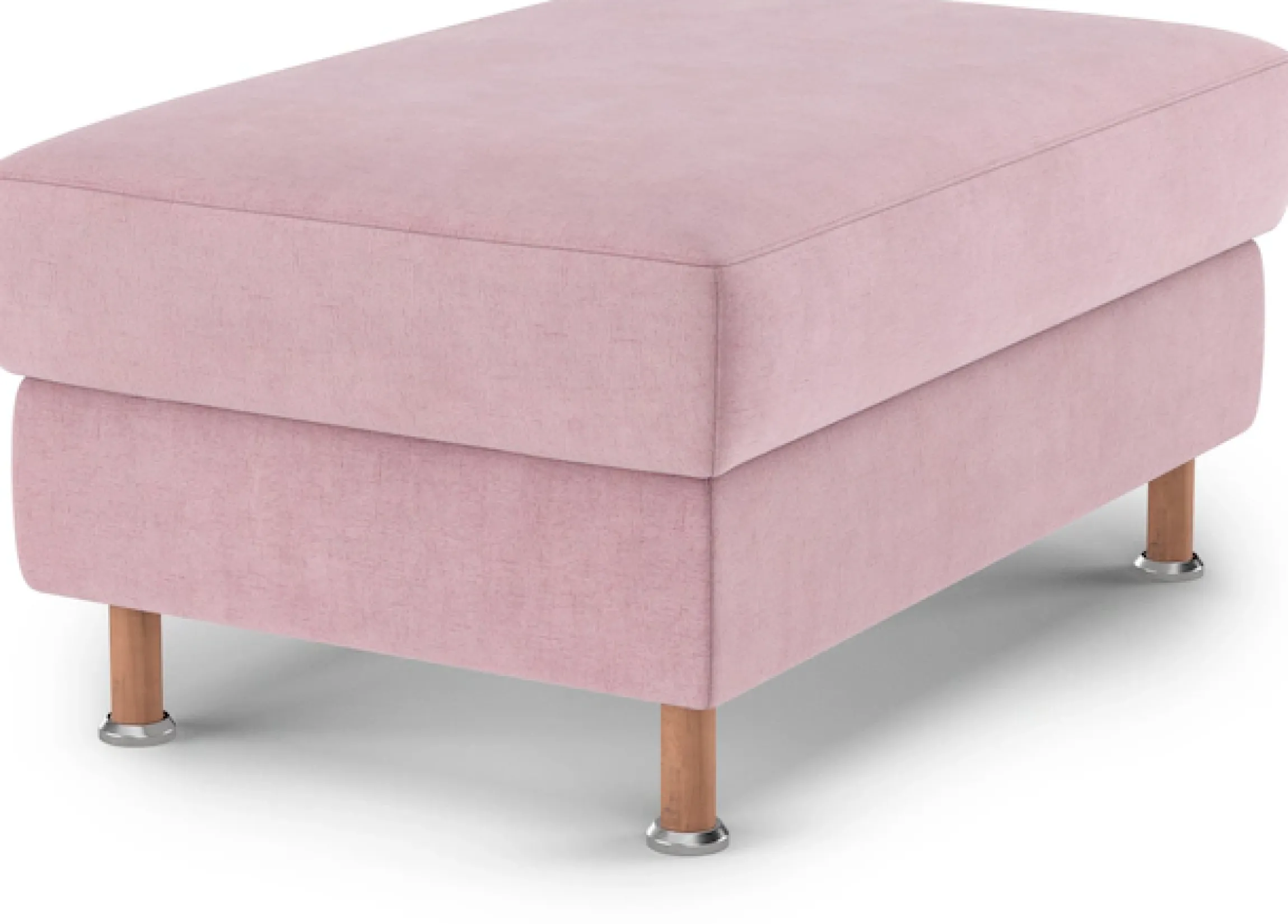 OTTO home Polsterhocker »Calypso« Holzfuesse mit Metallteller