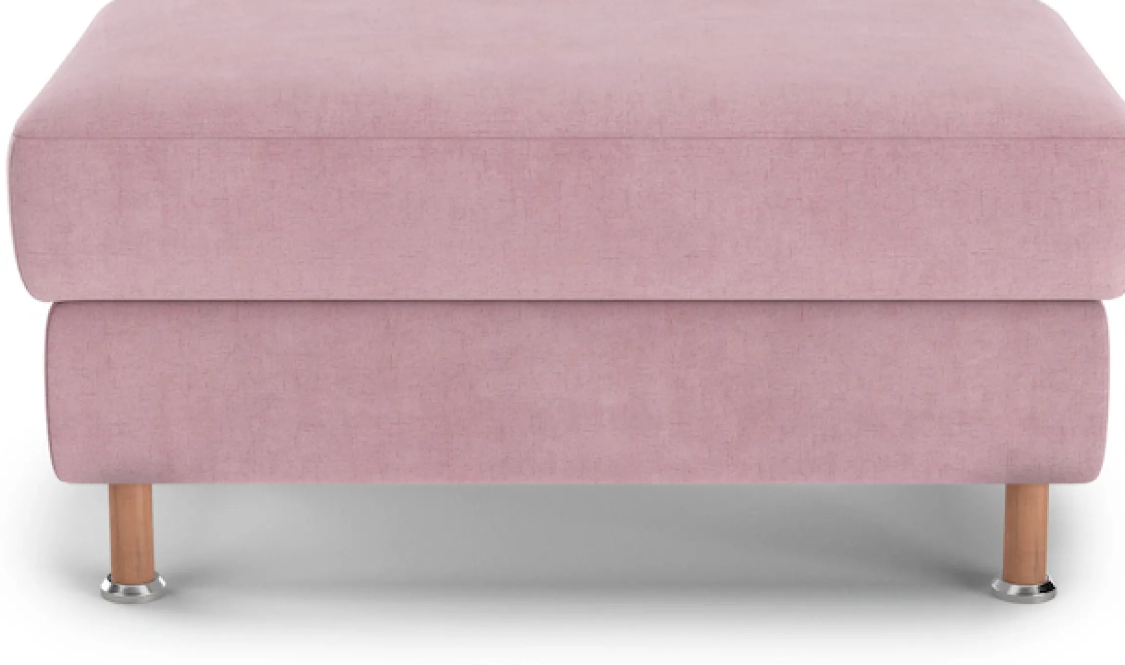 OTTO home Polsterhocker »Calypso« Holzfuesse mit Metallteller
