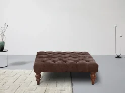 OTTO home Polsterhocker »Chesterfield« mit Knopfheftung , auch in Leder