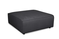 OTTO home Polsterhocker »Jorrena, extra weicher Chenille-Stoff« Praktische Ergänzung, 105x105 cm, mit Wellenunterfederung