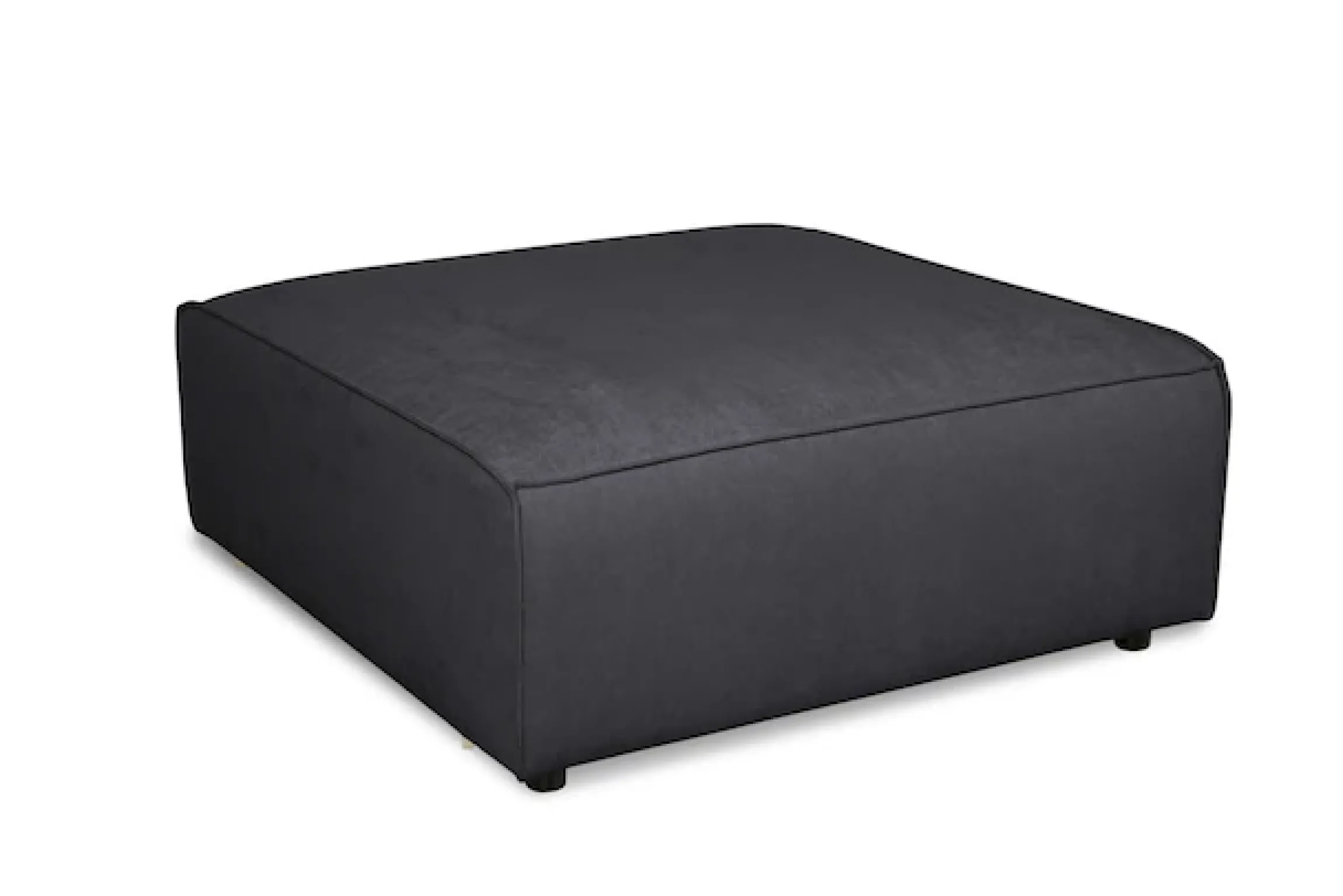OTTO home Polsterhocker »Jorrena, extra weicher Chenille-Stoff« Praktische Ergänzung, 105x105 cm, mit Wellenunterfederung