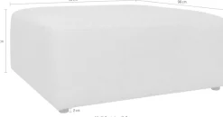 OTTO home Polsterhocker »Koa, Hocker, passend zur Modulserie KOA« in Webstoff, weicher Lounge-Sitzkomfort