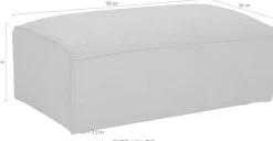 OTTO home Polsterhocker »Mittell, Chenille« 102x61 cm, bodentief