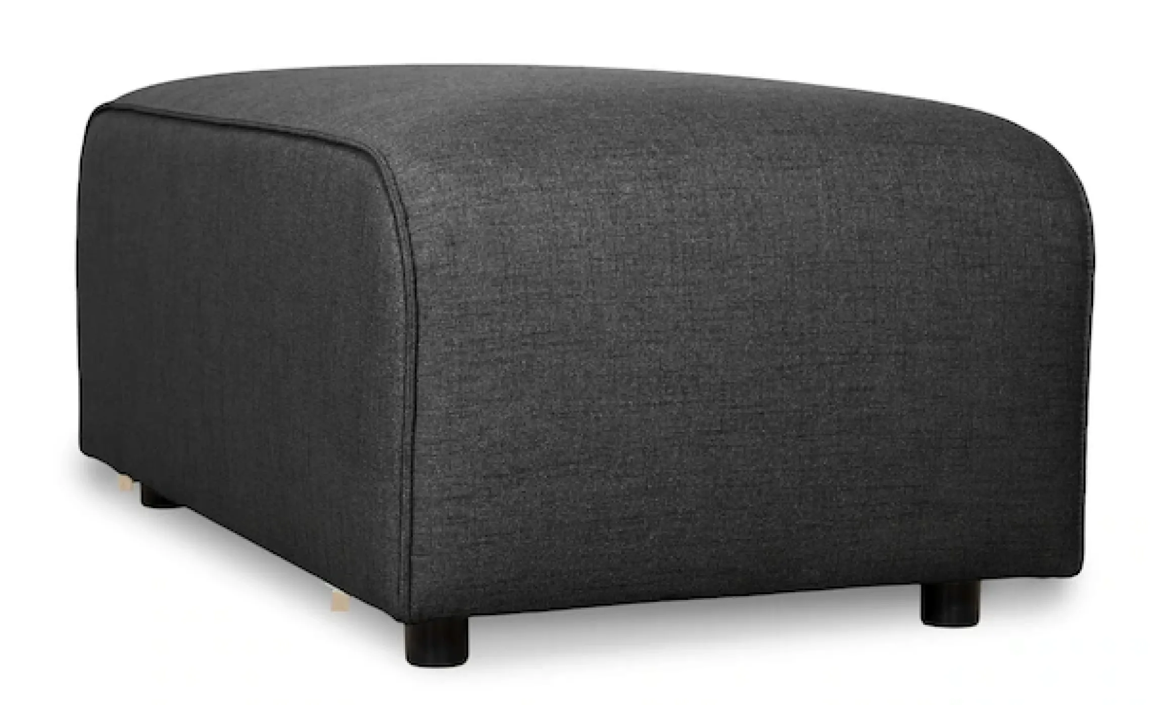 OTTO home Polsterhocker »Naddine« 60x96 cm, Strukturstoff mit Mélange-Effekt, mit Wellenunterfederung